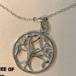 Sterling Silver Tree of Life Pendant Necklace
